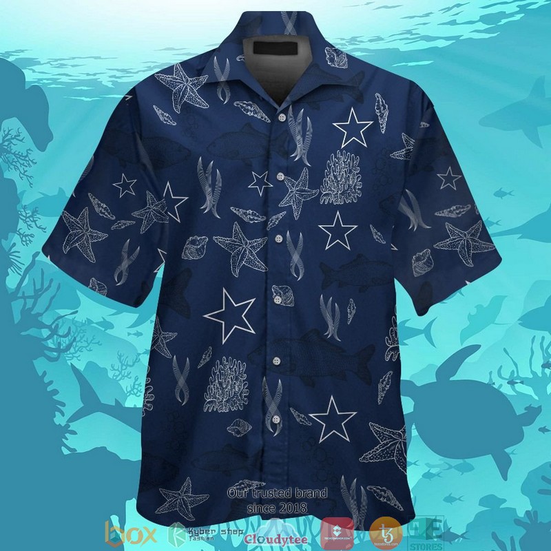 Dallas_Cowboys_Fish_Ocean_pattern_Hawaiian_Shirt_short