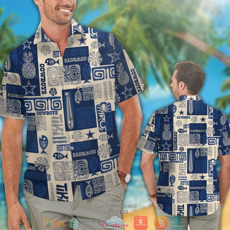 Dallas_Cowboys_Fish_Pineapple_pattern_Hawaiian_Shirt_short_1