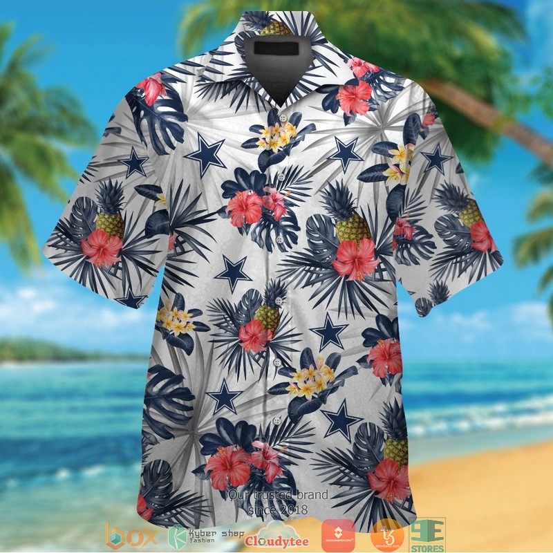 Dallas_Cowboys_Hibiscus_Pineapple_Hawaiian_Shirt_short