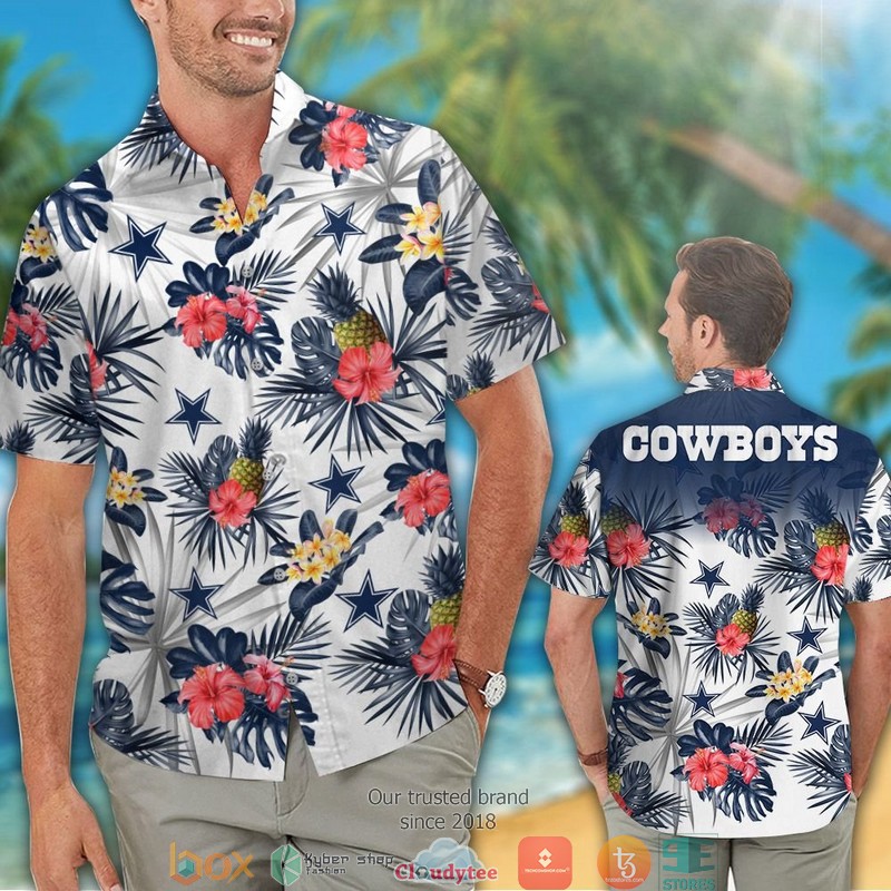 Dallas_Cowboys_Hibiscus_Pineapple_Hawaiian_Shirt_short_1