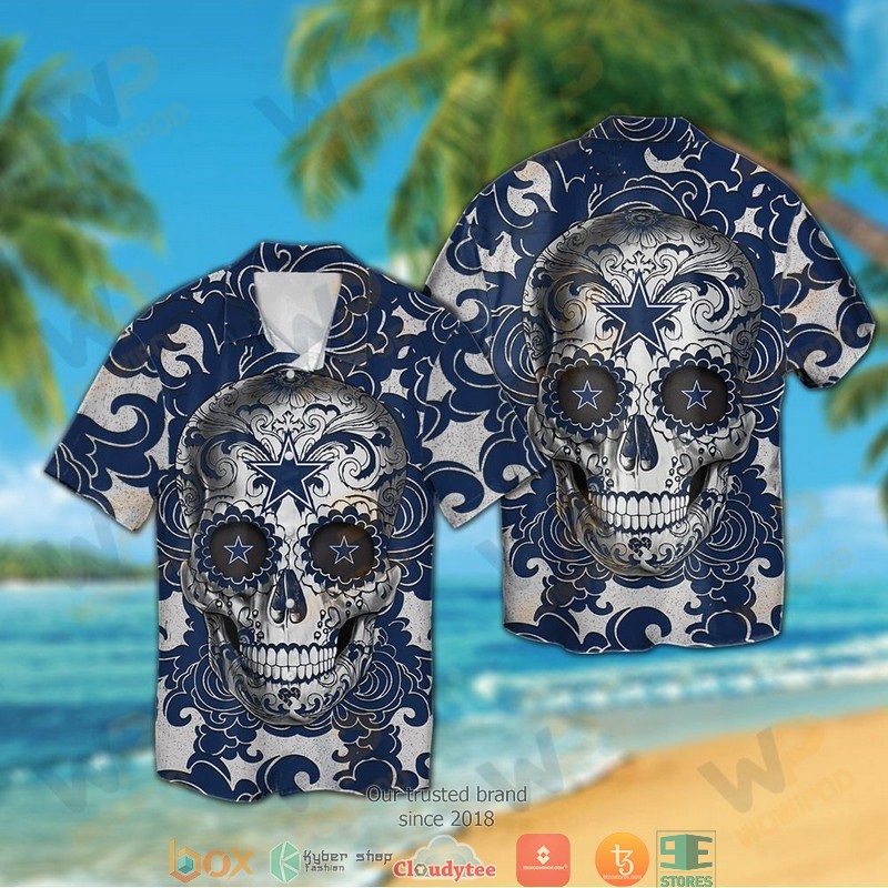 Dallas_Cowboys_Sugar_Skull_Navy_Hawaiian_Shirt