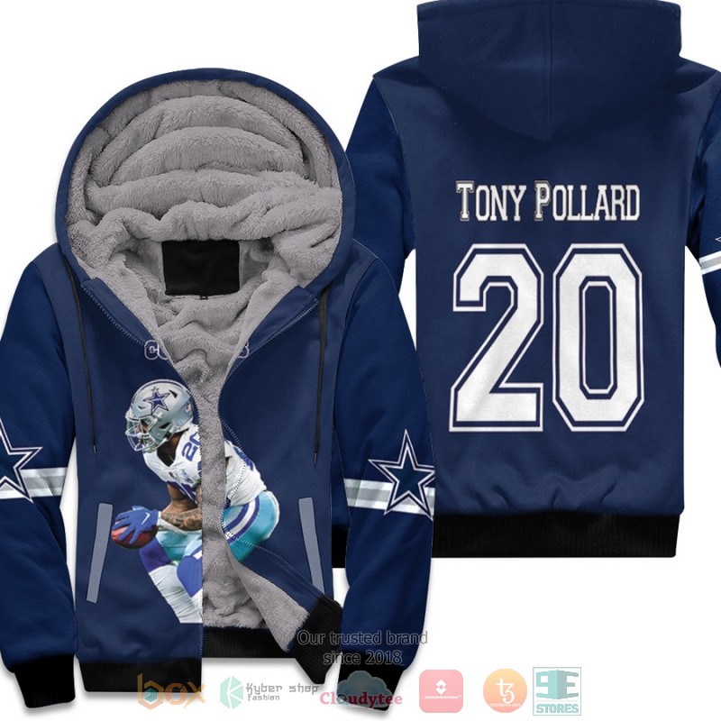 Dallas_Cowboys_Tony_Pollard_20_Navy_fleece_hoodie