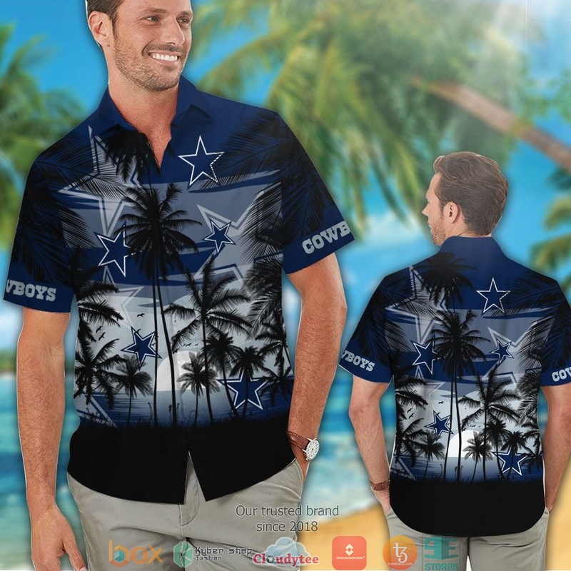Dallas_Cowboys_coconut_island_sunset_Hawaiian_Shirt_short_1