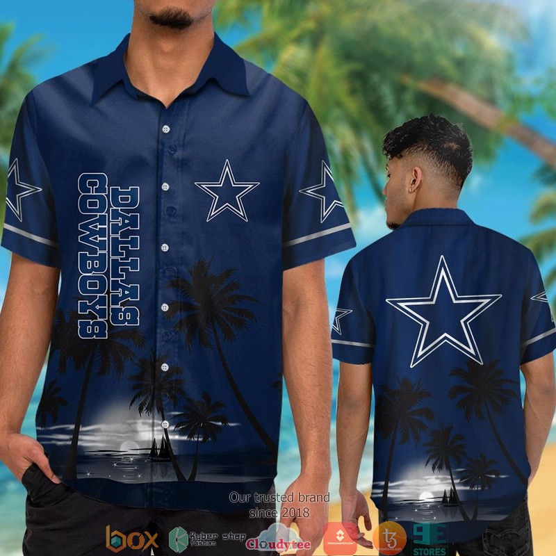 Dallas_Cowboys_coconut_night_moon_Hawaiian_Shirt_short_1