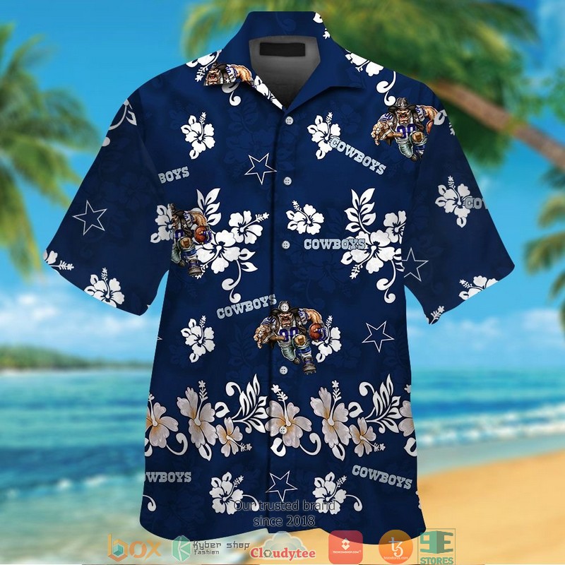 Dallas_Cowboys_hibiscus_flower_Hawaiian_Shirt_short