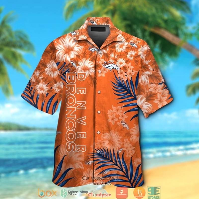 Denver_Broncos_Hibiscus_leaf_Hawaiian_Shirt_short
