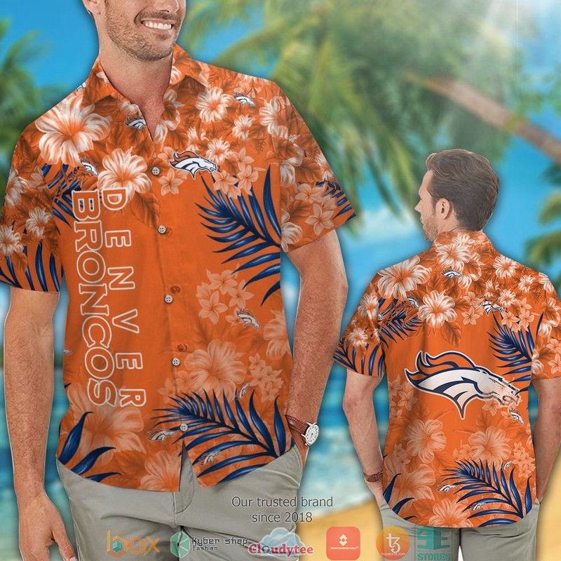 Denver_Broncos_Hibiscus_leaf_Hawaiian_Shirt_short_1