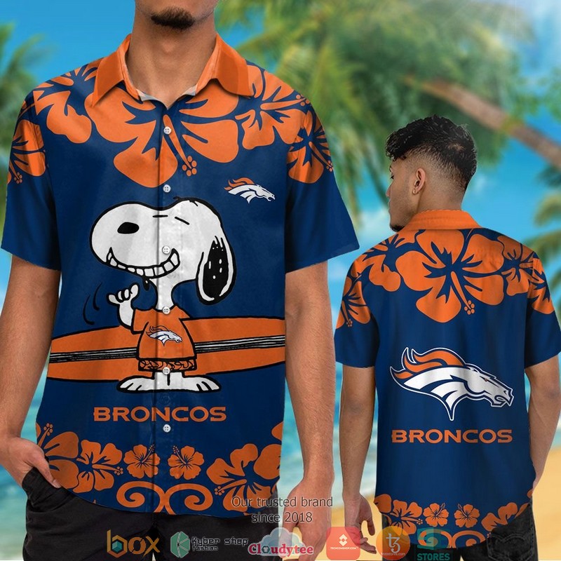 Denver_Broncos_Snoopy_Hibiscus_Orange_Hawaiian_Shirt_short_1
