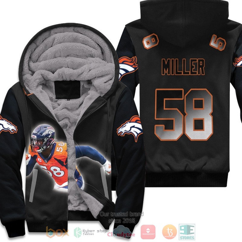 Denver_Broncos_Von_Miller_58_NFL_Black_fleece_hoodie
