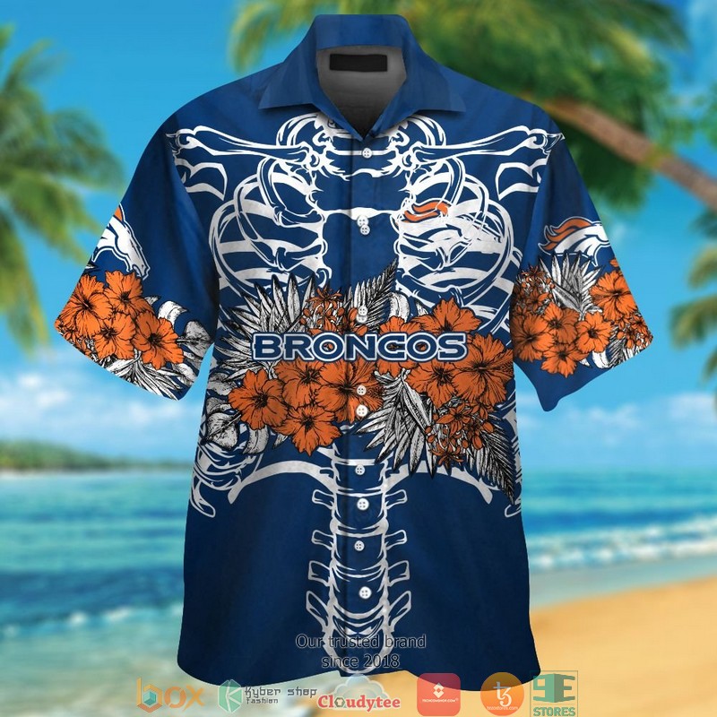 Denver_Broncos_backbone_hibiscus_Hawaiian_Shirt_short