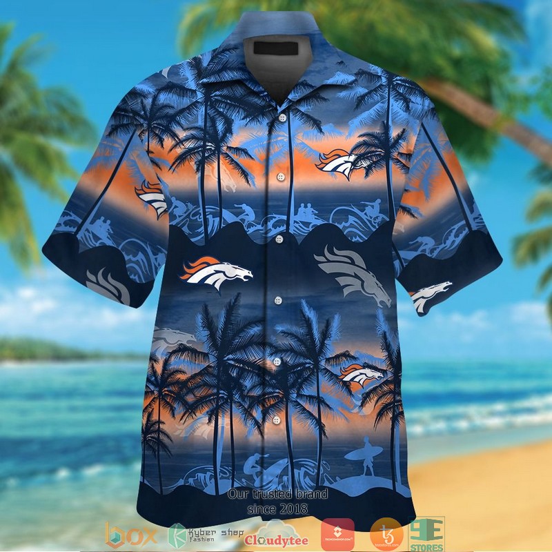 Denver_Broncos_coconut_island_Navy_Orange_Waves_Hawaiian_Shirt_short