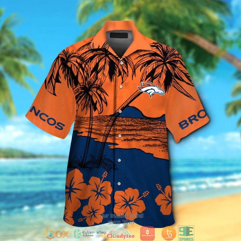 Denver_Broncos_coconut_island_Orange_Hawaiian_Shirt_short