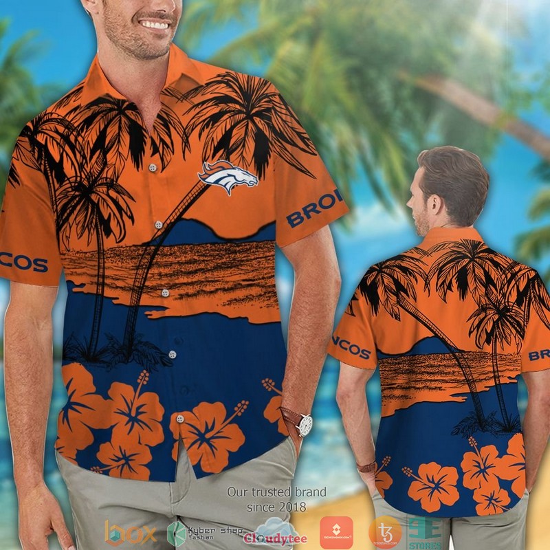 Denver_Broncos_coconut_island_Orange_Hawaiian_Shirt_short_1