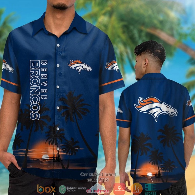 Denver_Broncos_coconut_island_night_moon_Hawaiian_Shirt_short_1