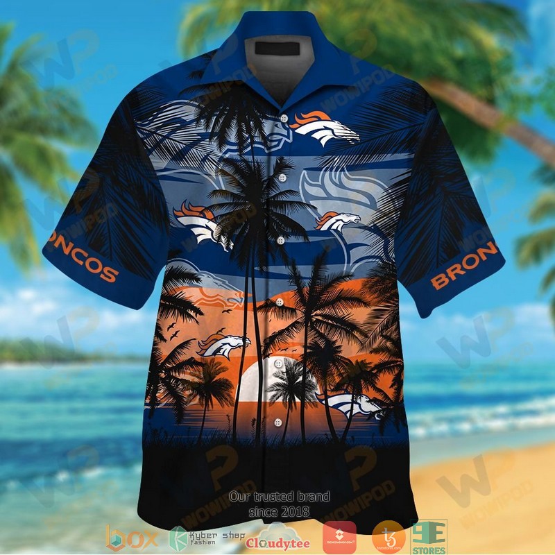 Denver_Broncos_coconut_island_sunset_Hawaiian_Shirt_short