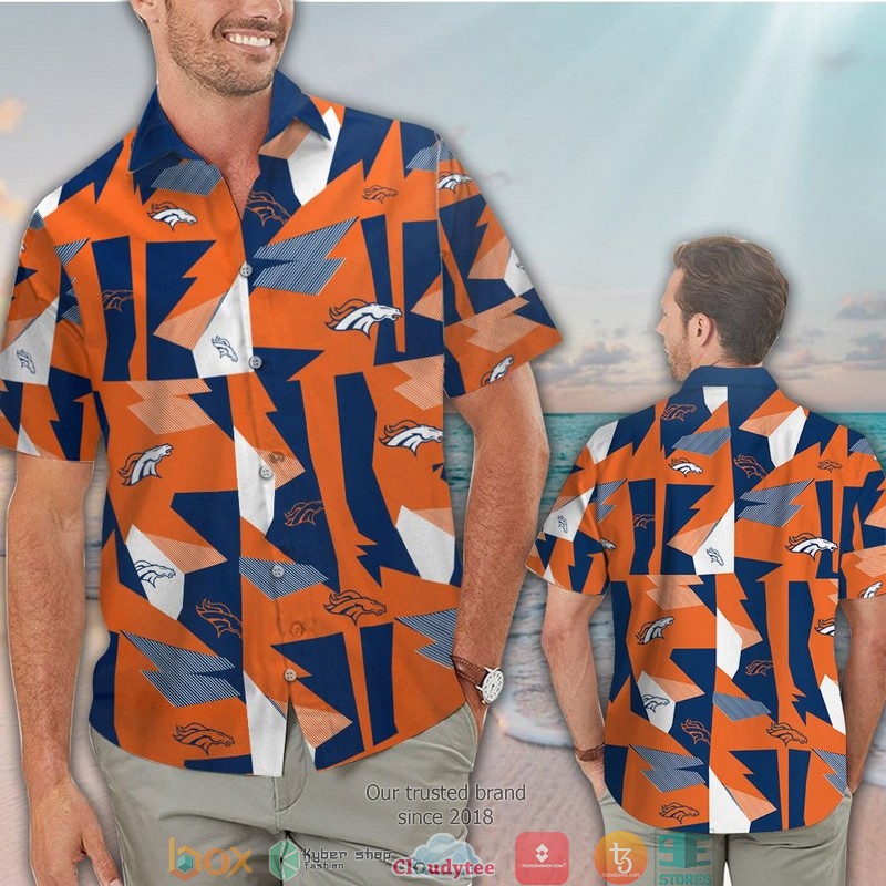 Denver_Broncos_navy_orange_pattern_Hawaiian_Shirt_short_1
