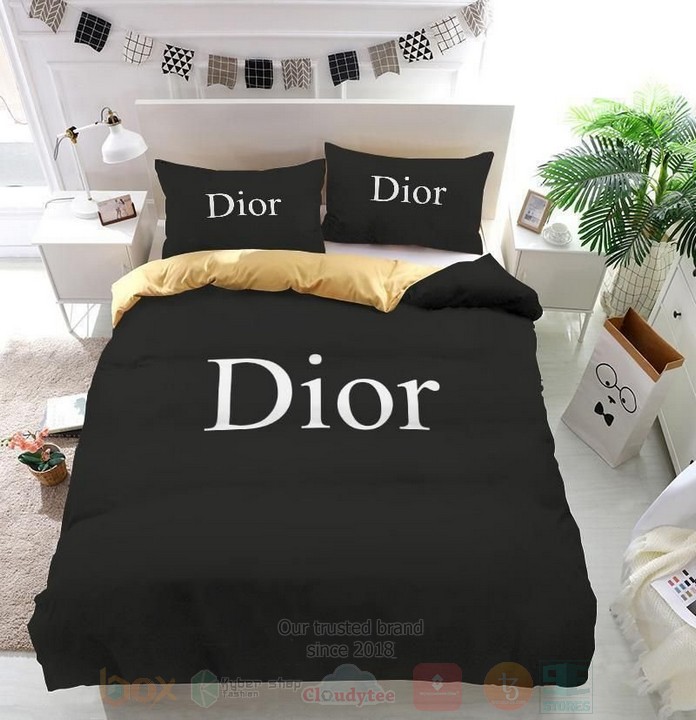 Dior_Full_Black_Inspired_Bedding_Set