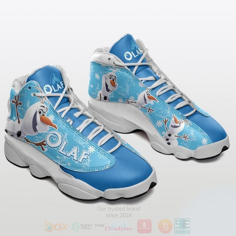 Disney_Olaf_The_Frozen_Disney_Cartoon_Air_Jordan_13_Shoes