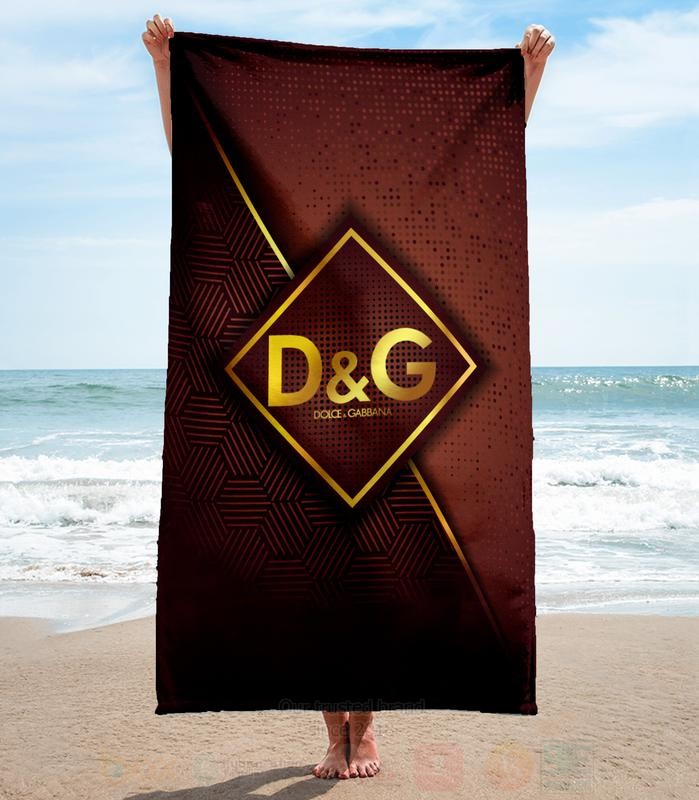 Dolce_and_Gabbana_Dark_Brown_Microfiber_Beach_Towel
