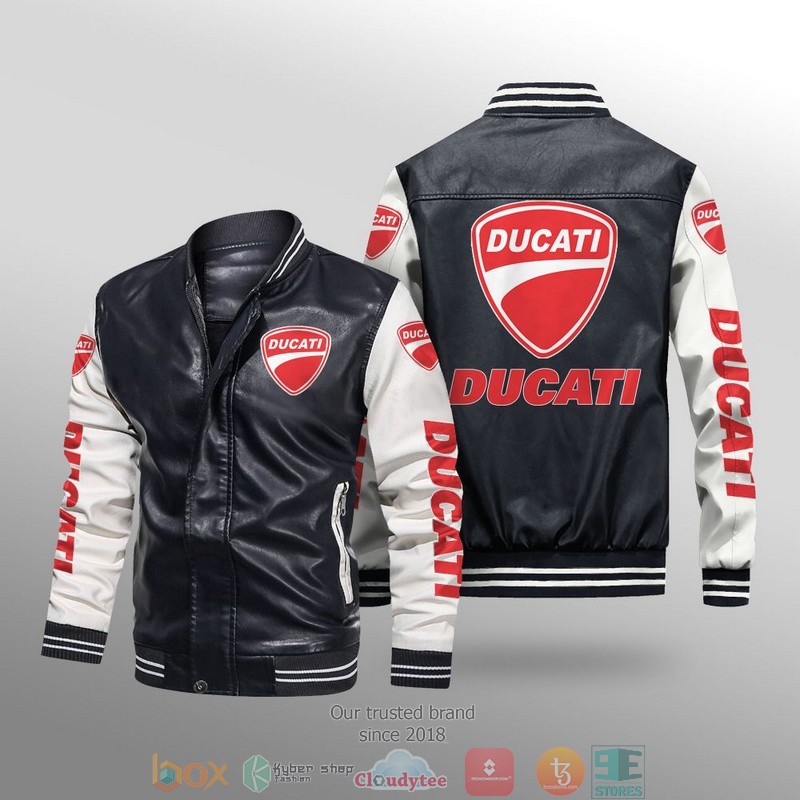 Ducati_Car_Brand_Leather_Bomber_Jacket