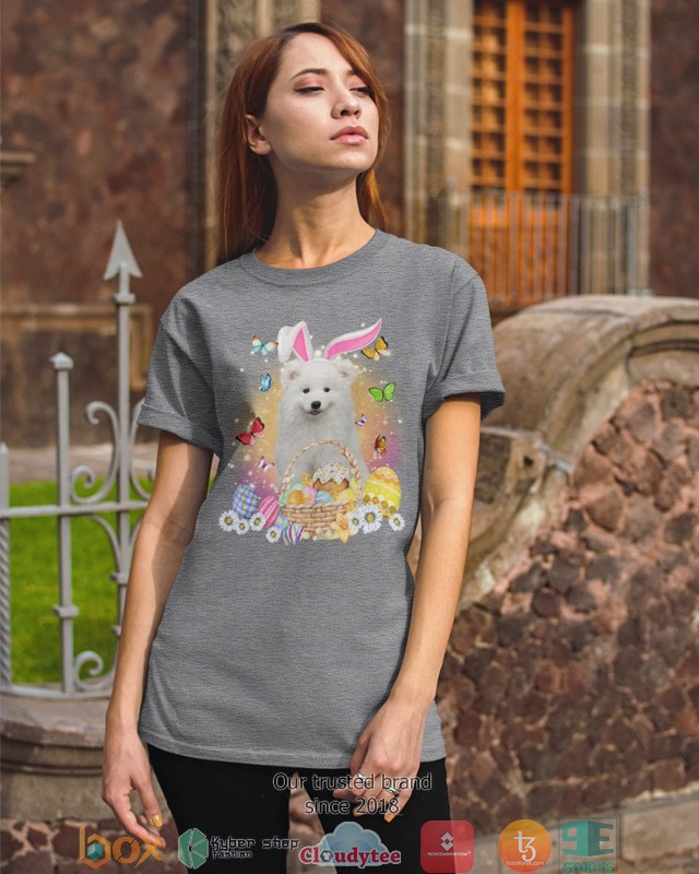 Easter_Bunny_Samoyed_2d_shirt_hoodie