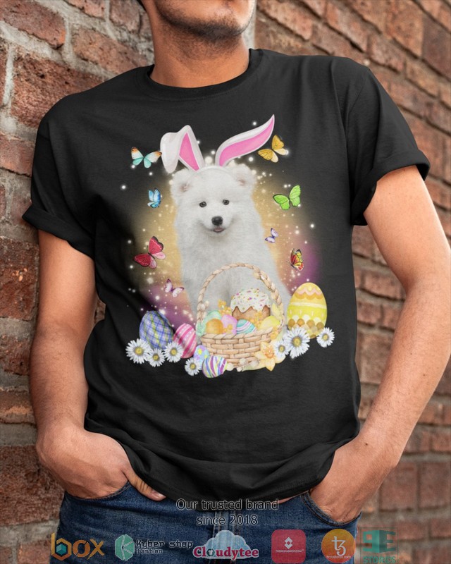 Easter_Bunny_Samoyed_2d_shirt_hoodie_1