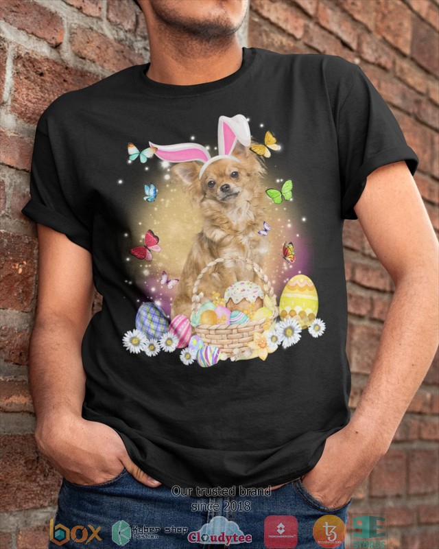Easter_Bunny_Tan_Long_Haired_Chihuahua_2d_shirt_hoodie_1