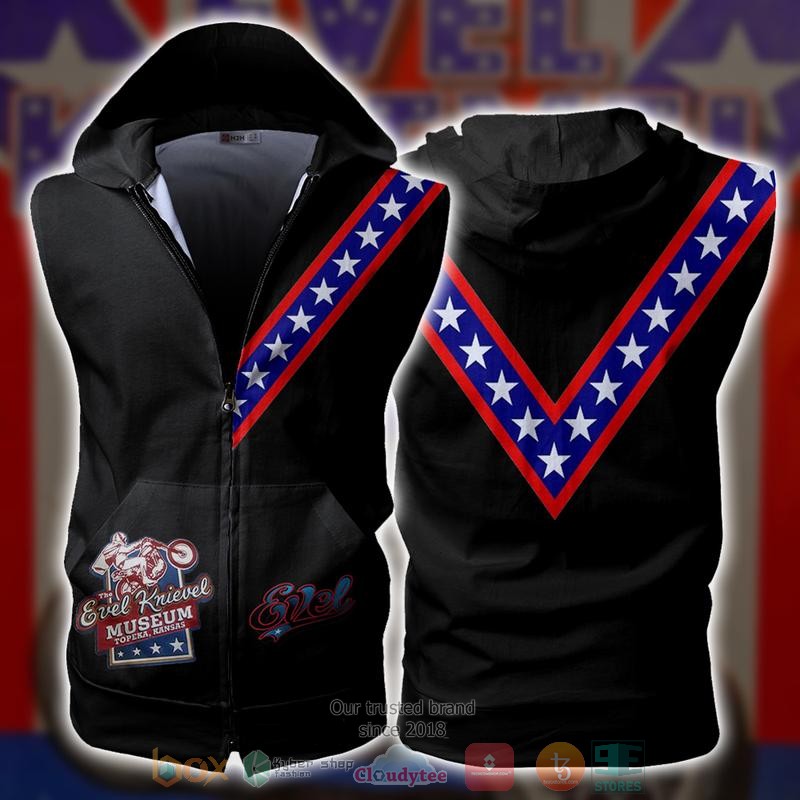 Evel_Knievel_Rock_Band_Sleeveless_zip_vest_leather_jacket