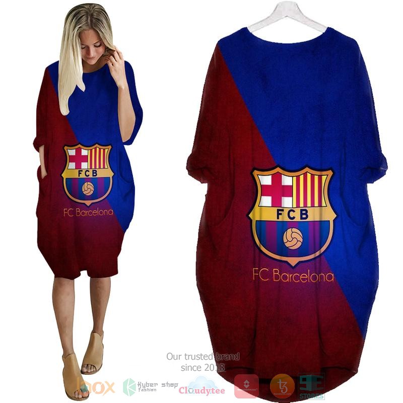 FC_Barcelona_red_blue_Pocket_Dress