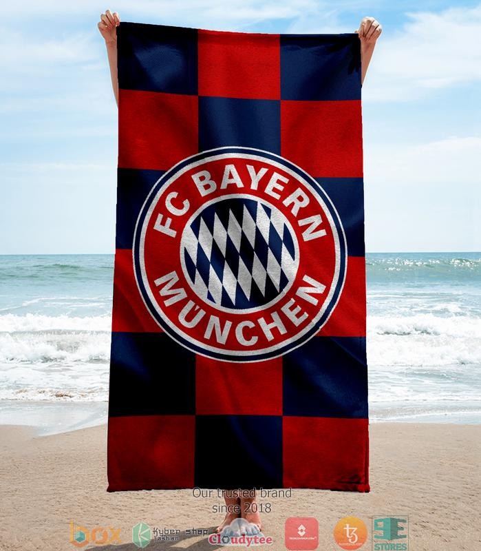 FC_Bayern_Munchen_Red_Navy_Beach_Towel