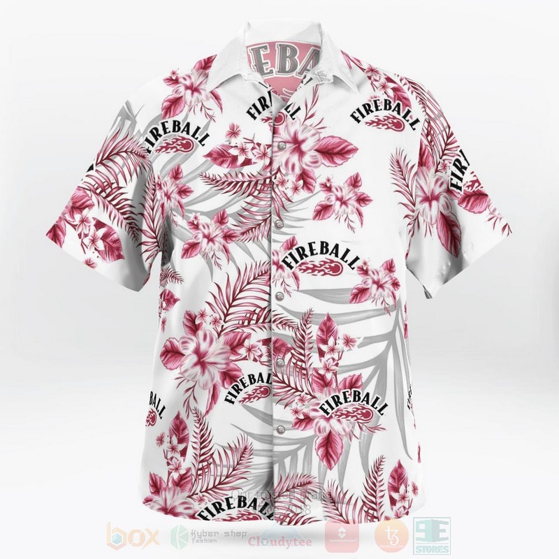 Fireball_Cinnamon_Whisky_Flower_Hawaiian_Shirt_1