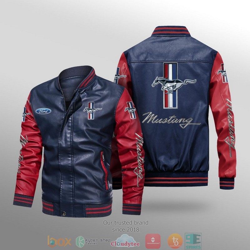 Ford_Mustang_Car_Brand_Leather_Bomber_Jacket_1