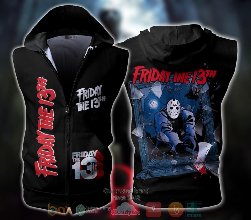 Friday_The_13th_Jason_Voorhees_Sleeveless_zip_vest_leather_jacket