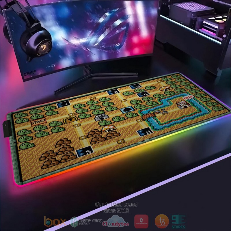 Game_Super_Mario_Bros_3_World_1_Led_Mouse_Pad