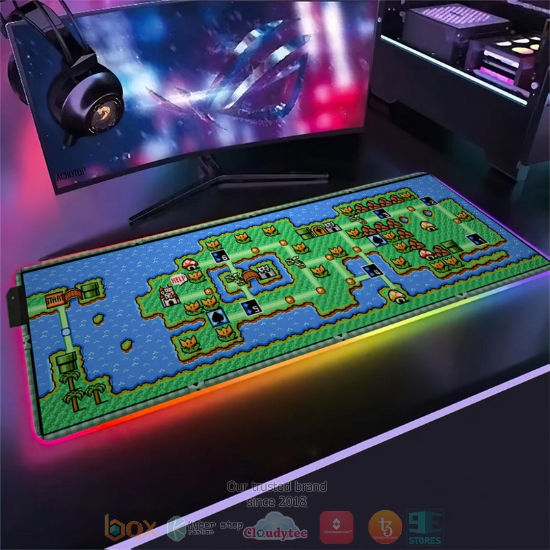 Game_Super_Mario_Bros_3_World_4_Led_Mouse_Pad