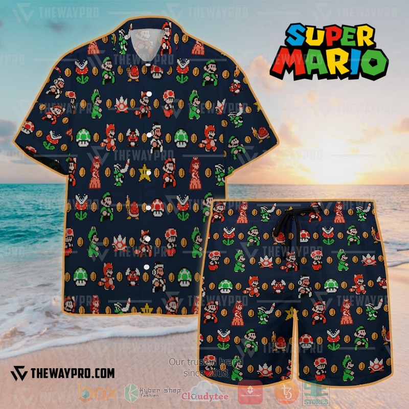Game_Super_Mario_Characters_Pattern_Hawaiian_Shirt