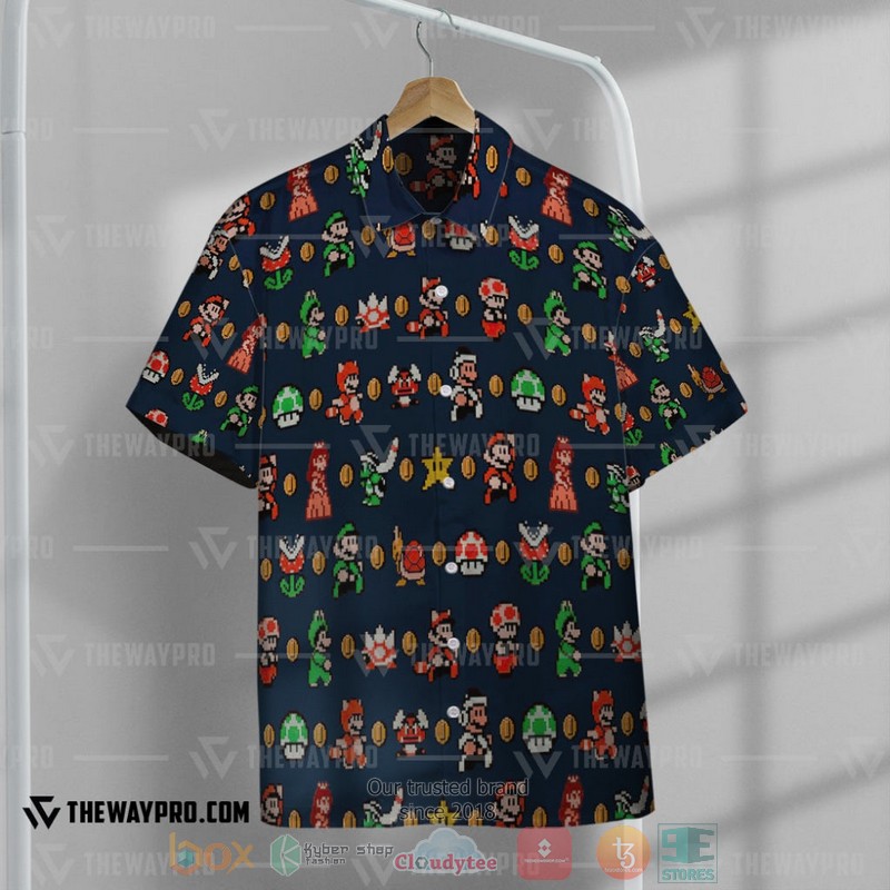 Game_Super_Mario_Characters_Pattern_Hawaiian_Shirt_1