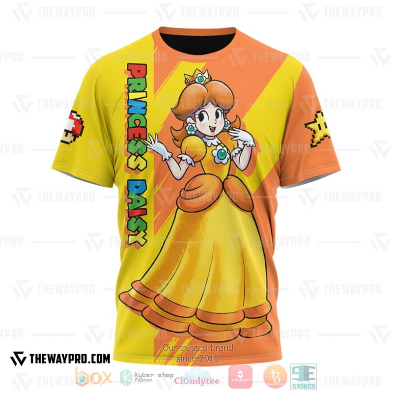 Game_Super_Mario_Princess_Daisy_3D_T-Shirt