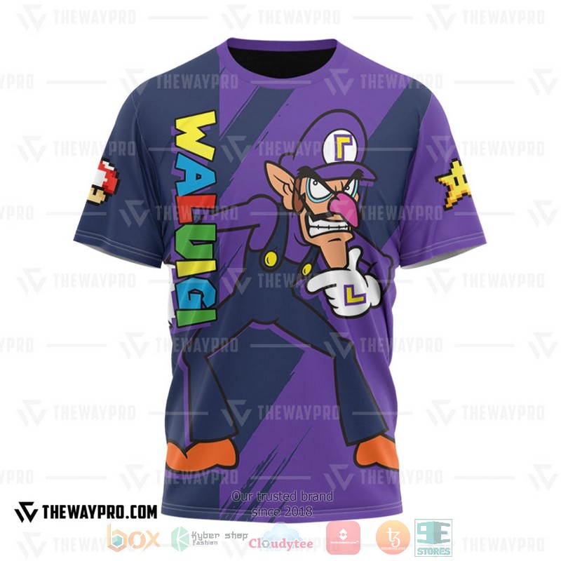 Game_Super_Mario_Waluigi_3D_T-Shirt