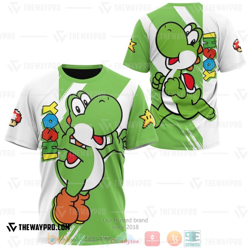 Game_Super_Mario_Yoshi_3D_T-Shirt