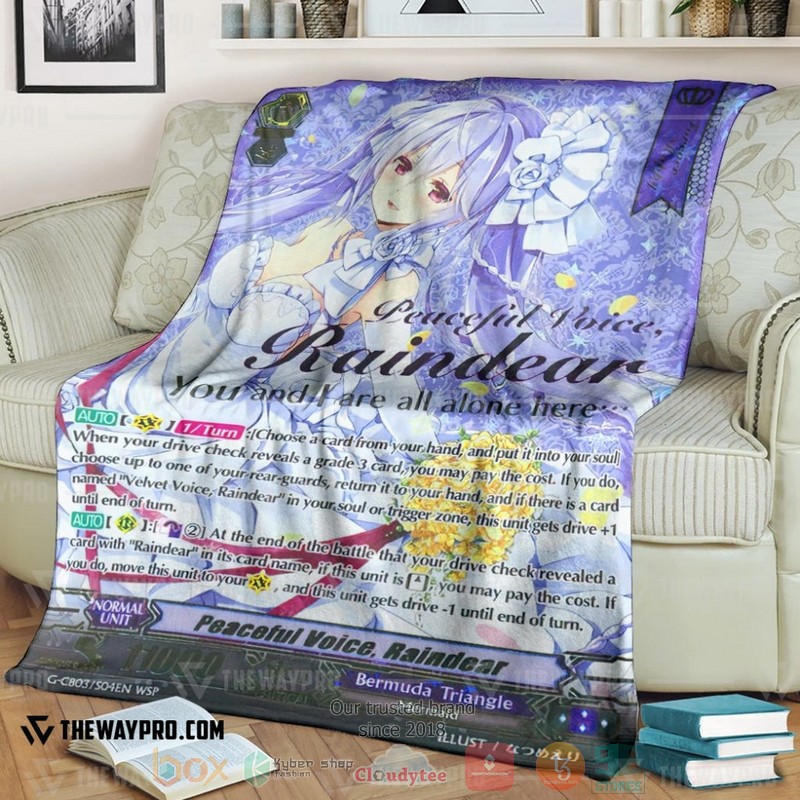 Game_Vanguard_Cards_Peaceful_Voice_Raindear_Wedding_SP_Soft_Blanket