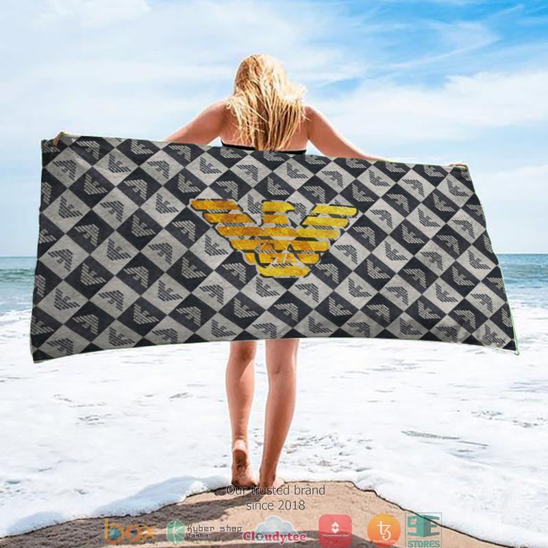 Giorgio_Armani_Gold_logo_Beach_Towel