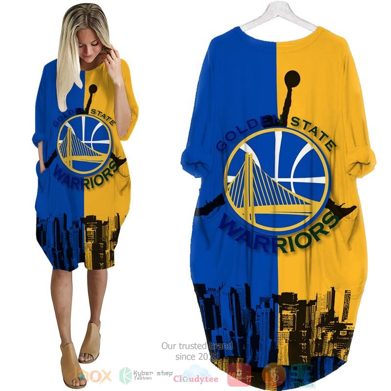 Golden_State_Warriors_NBA_blue_yellow_Pocket_Dress