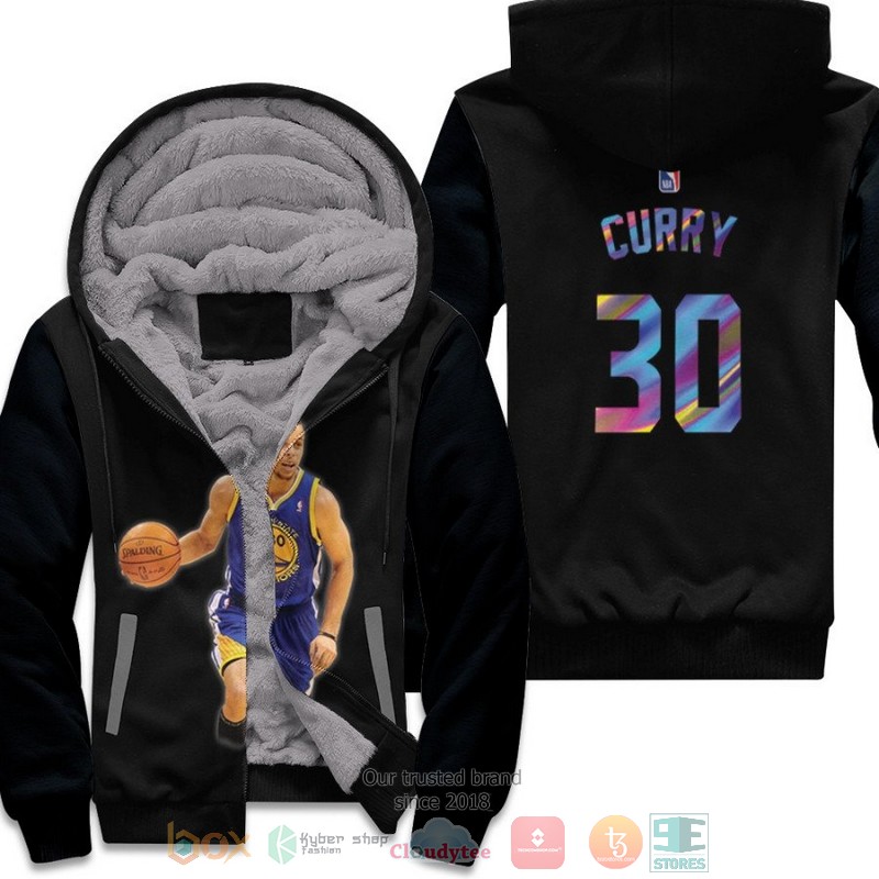 Golden_State_Warriors_Stephen_Curry_30_NBA_Black_fleece_hoodie
