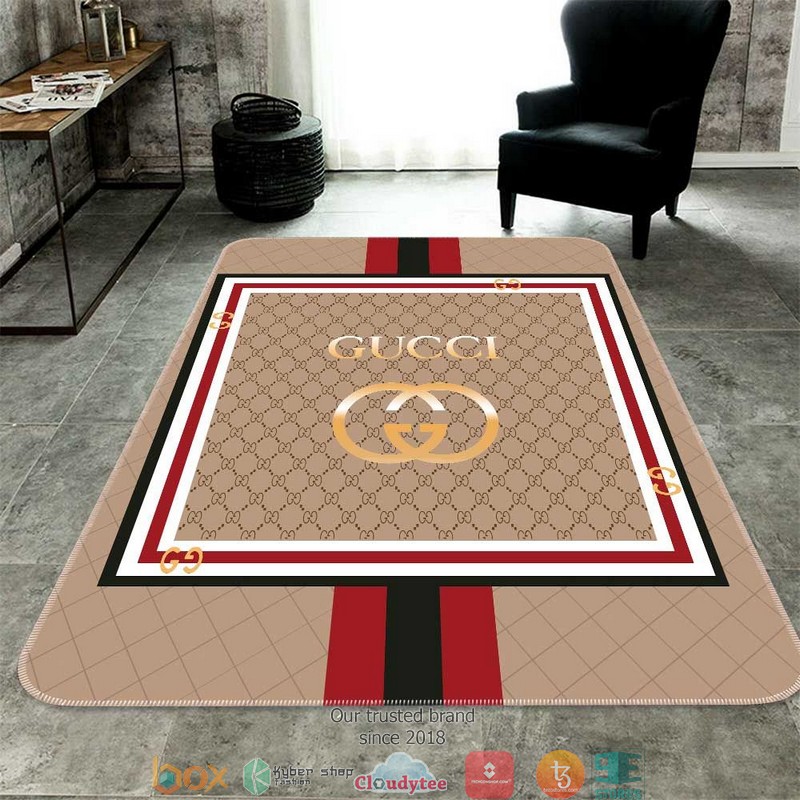 Gucci_Brown_Red_border_Carpet_Rug