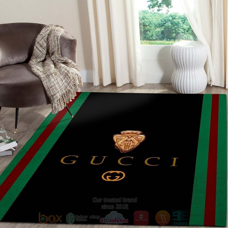 Gucci_Logo_Black_Stripes_Inspired_Rug