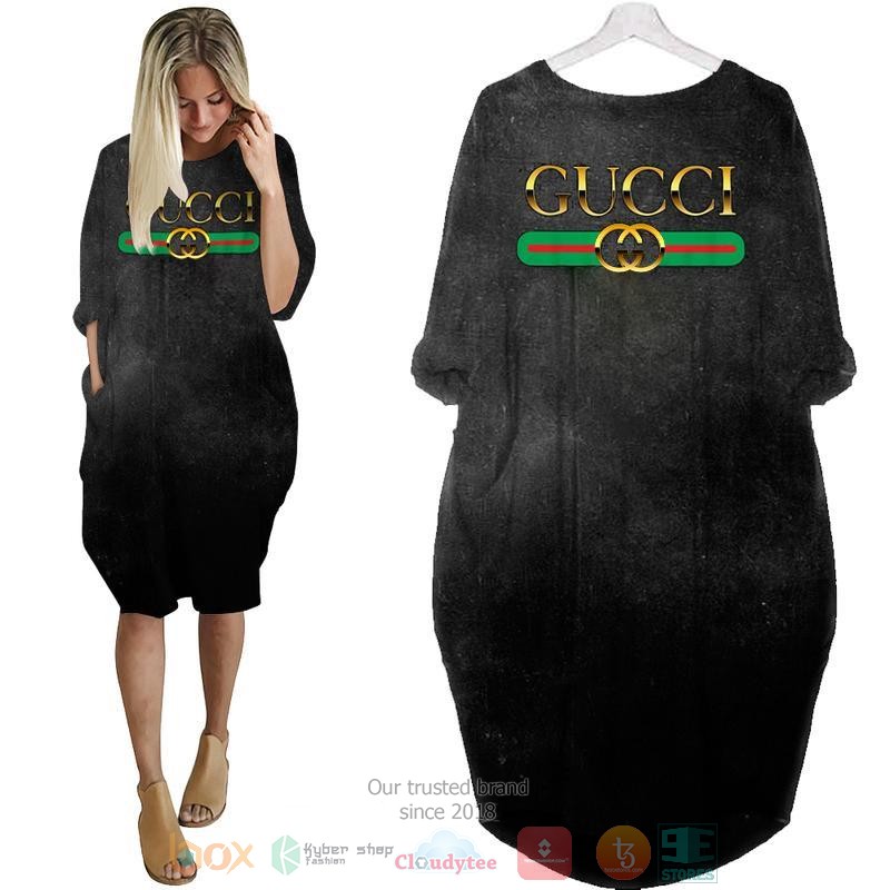 Gucci_Luxury_brand_black_Pocket_Dress