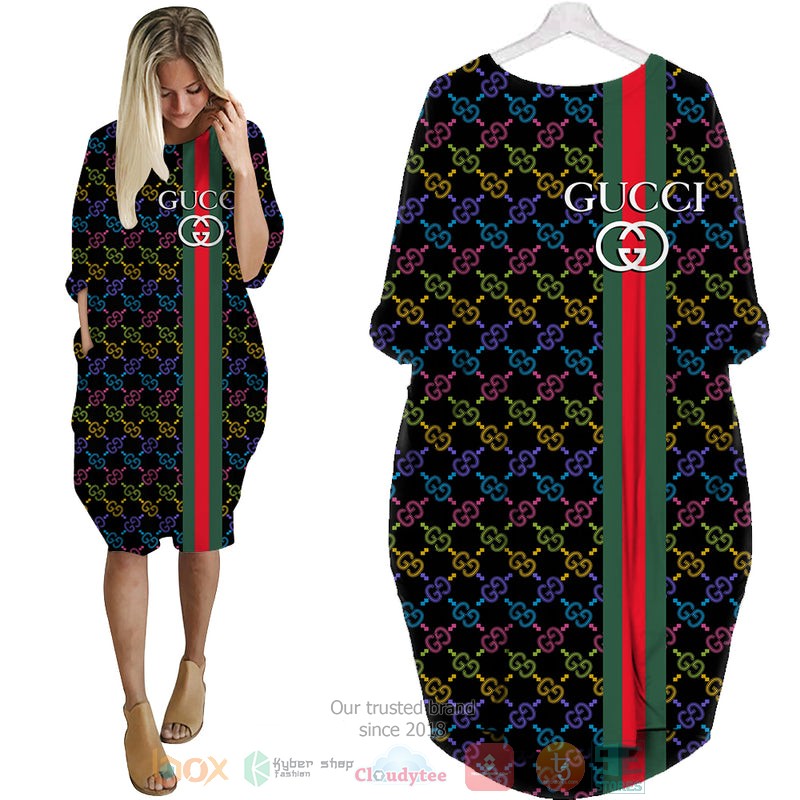 Gucci_Luxury_brand_color_pattern_Pocket_Dress