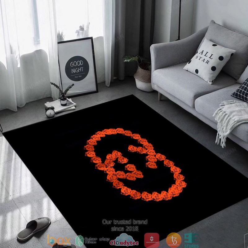 Gucci_Orange_and_Black_Carpet_Rug