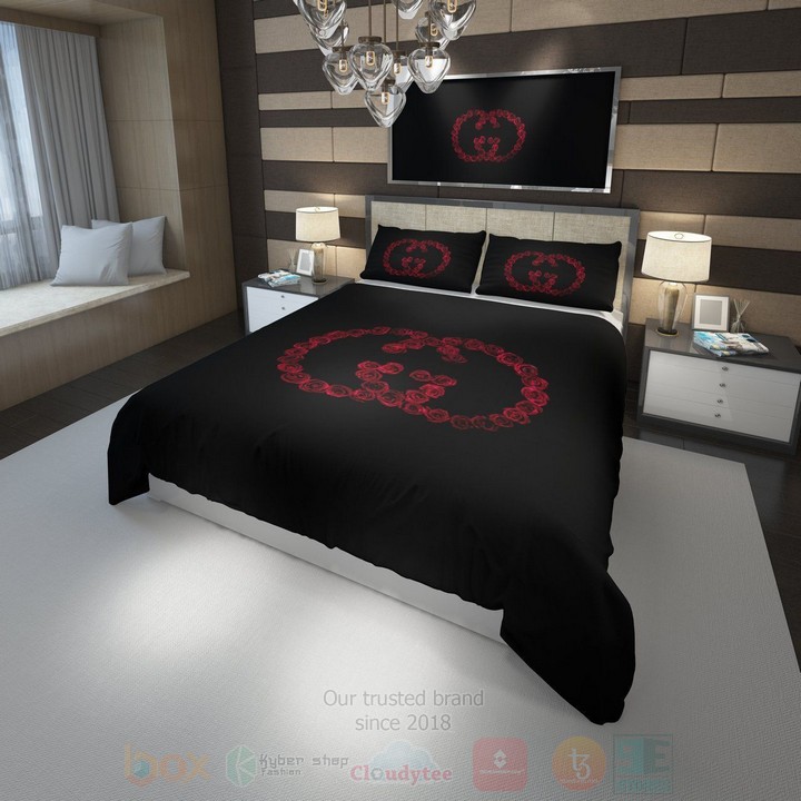Gucci_Red-Black_Inspired_Bedding_Set